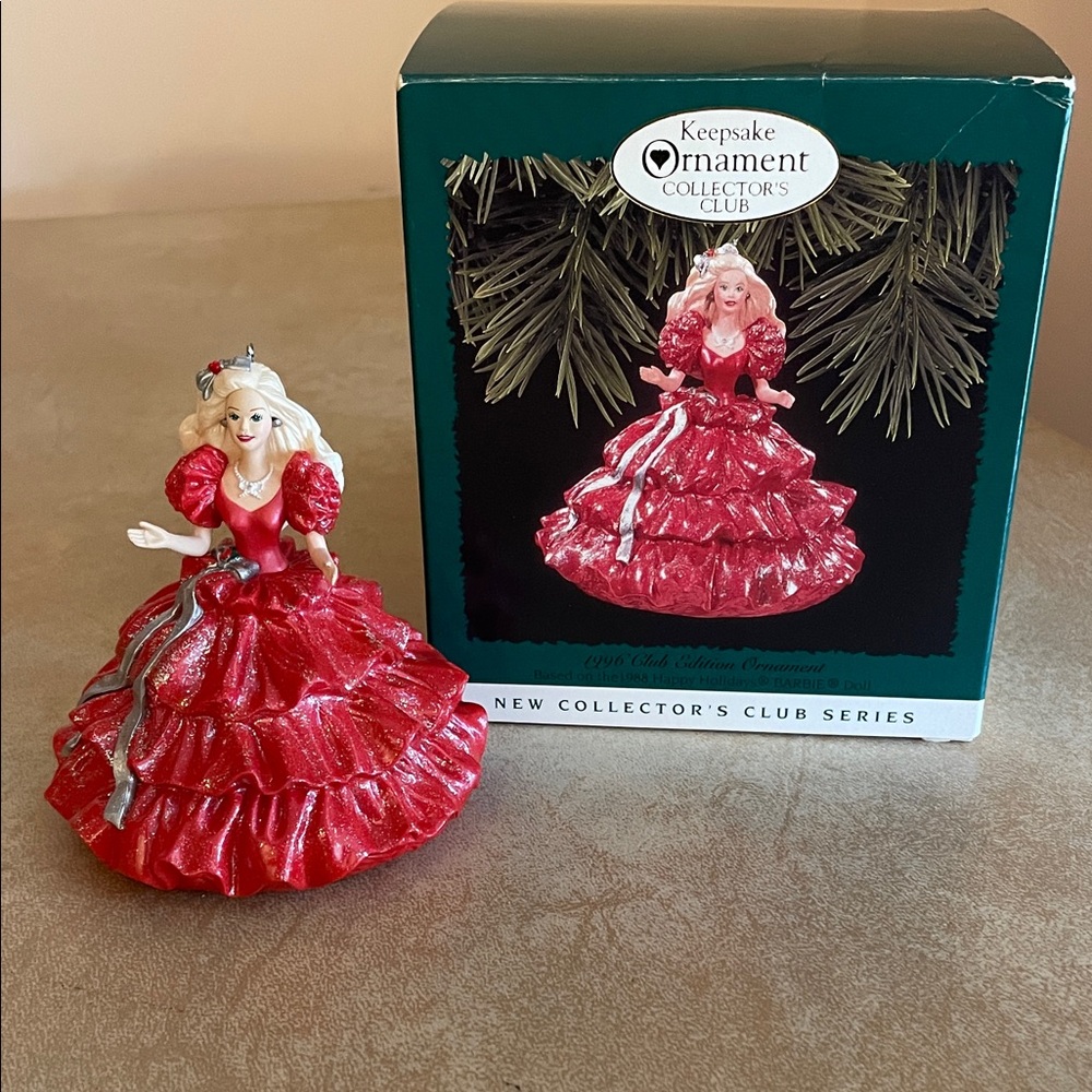 1996 Hallmark New Collector’s Club Series Holiday Barbie Keepsake Ornament